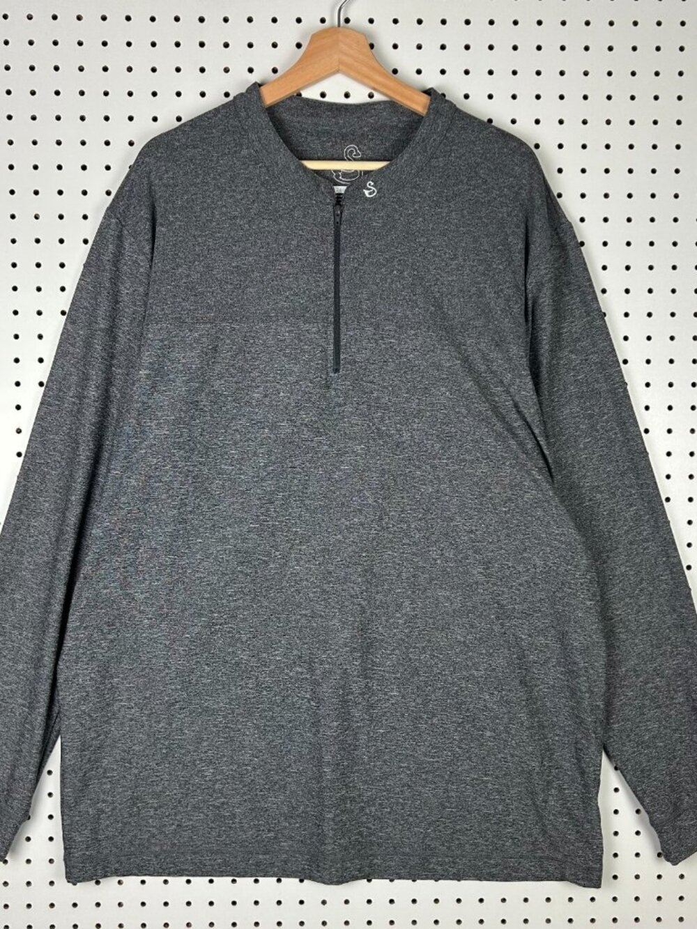 Swannies Taylor 1/4 Zip Golf Pullover Men XXL Gray Golf Long Sleeve Blade Collar